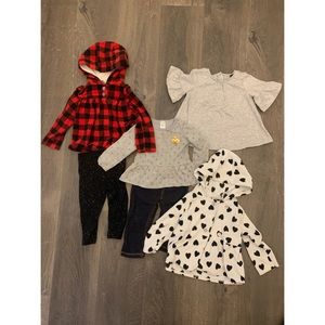 Carter Cat and Jack Girls Bundle 18 Months